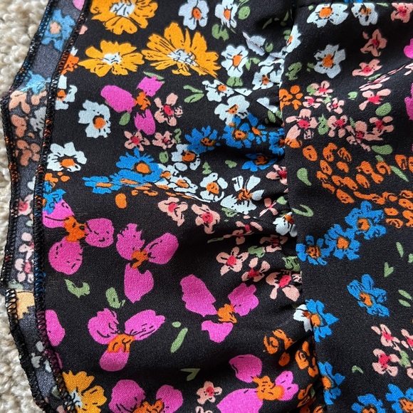 SHEIN Curve Clasi Plus Multicolor Floral Ruffle Sleeves Mini Dress in 1XL/14 USW - Picture 11 of 15